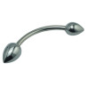 Generique Stimulateur de prostate en métal Double Head 25cm